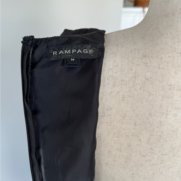 Black Casual Professional Button Dress by Rampage from Macys - Picture 3 of 4